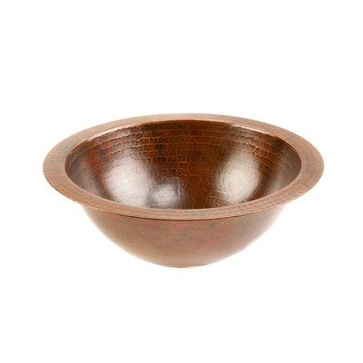 12 Round Undercounter Hammered Bathroom Sink