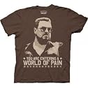 Big Lebowski You Are Entering a World of Pain Men's T-Shirt, Large