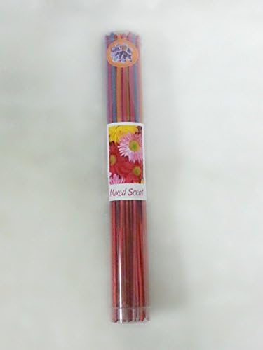 Mixed Aroma Strong Scents Incense Sticks Hand Dipped Thai Spa Aromatherapy Home of Herb & Fragrance, Length 8"