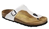 Birkenstock thongs Gizeh from Birko-Flor in Pearl with a narrow insole