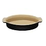 Le Creuset Stoneware Oval Dish, 28 cm, Satin Black (Matt Black Finish)