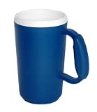 Colored Plastic Mugs - Blue - Set of 4