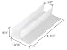 CRL 1-9/16" Wide Sliding Shower Door Bottom Guide