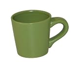 Chantal Ceramic 12 Ounce Short & Stout Mug Set of 4, Semi Gloss Garden Green