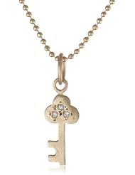 Page Sargisson Mini Key Diamond Necklace, 15"