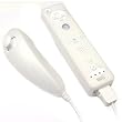 Nintendo Wii Remote and Nuchaku Premium Silicone Skin - 8 Color Options (White)