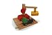 Wooden Train Railway System - Magnetic Crane & Freight Wagon (Compatible with leading wooden rail systems) - Wooden Toy