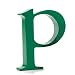 Alpha Art - Lower Case p by Design Ideas