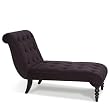 Avenue Six Curves Tufted Chaise Lounge, Purple