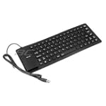 SAVE $20 - Foldable Flexible Silicone USB Keyboard For PC Desktop Laptop Notebook - Black $9.99