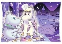 Guse case Cotton Moomin Valley Cartoon Throw Pillow Case Home Custom Cushion Cover 18 X 18 Inch One Side