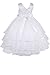 AMJ Dresses Inc Big/Little Girls' White Flower Girl Communion Wedding Dress
