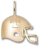 Tennessee Volunteers Solid 10K Gold ''T'' Helmet Pendant