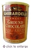 Ghirardelli Sweet Ground Chocolate, 3 Lb Can
