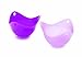 Fusionbrands PoachPod The Original Silicone, Floating Egg Poaching Cup, Translucent Purple 2 pack