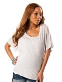 A Pea in the Pod Collection: Velvet Short Sleeve Scoop Neck Dolman Sleeve Maternity T Shirt