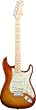 Fender American Deluxe Strat&reg; Ash Electric Guitar, Aged Cherry Burst, Maple Fretboard