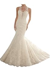 Tulle Sleeveless Scoop Neck Mermaid Lace  Dress