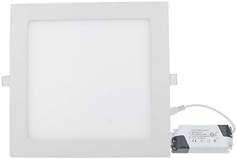 LiyangTop 15W LED Panel Light , Square Recessed Ceiling Lamp, AC 100 - 245V, Warm White (Warm white, 15W)