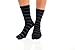 V-Toe Family Pack Flip Flop Socks breathable black white stripes
