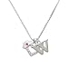 Small Swarovski Crystal Heart with Nurse Hat 