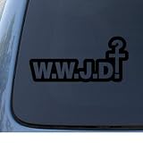 WWJD - What Would Jesus Do? - Vinyl Decal Sticker #1309 | Vinyl Color: Black