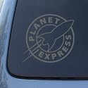 PLANET EXPRESS - Futurama - Vinyl Decal Sticker #A1458 | Vinyl Color: Silver