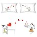 BoldLoft Your Love is Delicious Couple Pillowcases-Romantic Valentines Gifts for Couples, Cute Valentines Day Gift Ideas, Good Couple Gifts for Valentines, Romantic Anniversary Gifts