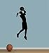 BASKETBALL GIRL # 2 ~ WALL DECAL, 13