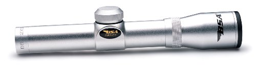 BSA 2x20 Pistol Scope, Duplex Reticle, Silver