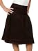 Women's Corduroy Skirt with Ribbon Trim