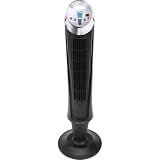 QuietSet 8-Speed Whole Room Tower Fan Black