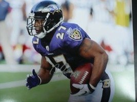 Rice, Ray (Baltimore Ravens) Autographed/Hand Signed 11x14 Photo