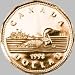 Loonie Toonie and the Canada Dollar Coin Before the Loonie Portrays a Voyageur and an Aboriginal Paddling a Birch-bark Canoe -3 Canada Coins Old & New Design for Gift and Collection