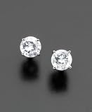 14k White Gold Certified Diamond Stud Earrings (3/4 ct. t.w.)