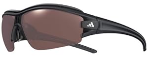 adidas Evil Eye Halfrim Pro S a168 6072 Polarized Rectangle Sunglasses,Matte Black,53 mm