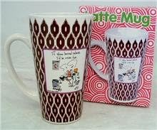 Mary Phillip's Design 14 Oz Latte Ceramic Mug If Stress Burned Calories