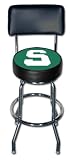 Michigan State Spartans Swivel Bar Stool w/Backrest