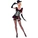 Paper Magic Women's French Kiss Burlesque Dancer Costume