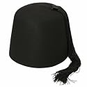 Black Fez with Black Tassel