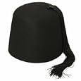 Black Fez with Black Tassel