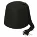 Black Fez with Black Tassel