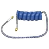 15' Coiled Air Brake Hose Service Coil Blue 12 Lead