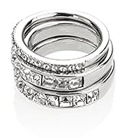 3 Autograph Stack Rings MADE WITH SWAROVSKI® ELEMENTS