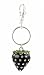 Apparel : Key Chain / Purse Clip - Black Strawberry with Crystals