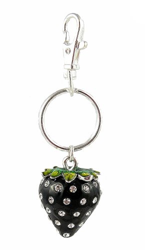 Buy Key Chain / Purse Clip - K11 - Black Strawberry with Crystals online at Discounted New and Used prices. Delivered to your door with Off-The-Bookshelf.