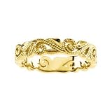 14K Yellow Gold Wedding Band - Sizes 5 - 8.5