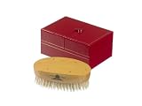 Kent MHS18S Handmade Oval Satinwood Pure White SOFT Bristle Hairbrush