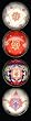iPop Clicks wooster & prince Sultana 4-Pack Magnet Set