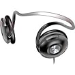 Coby Neckband Digital Stereo Headphone with Bonus Earphones and Carrying Case CV231BLK (Black)